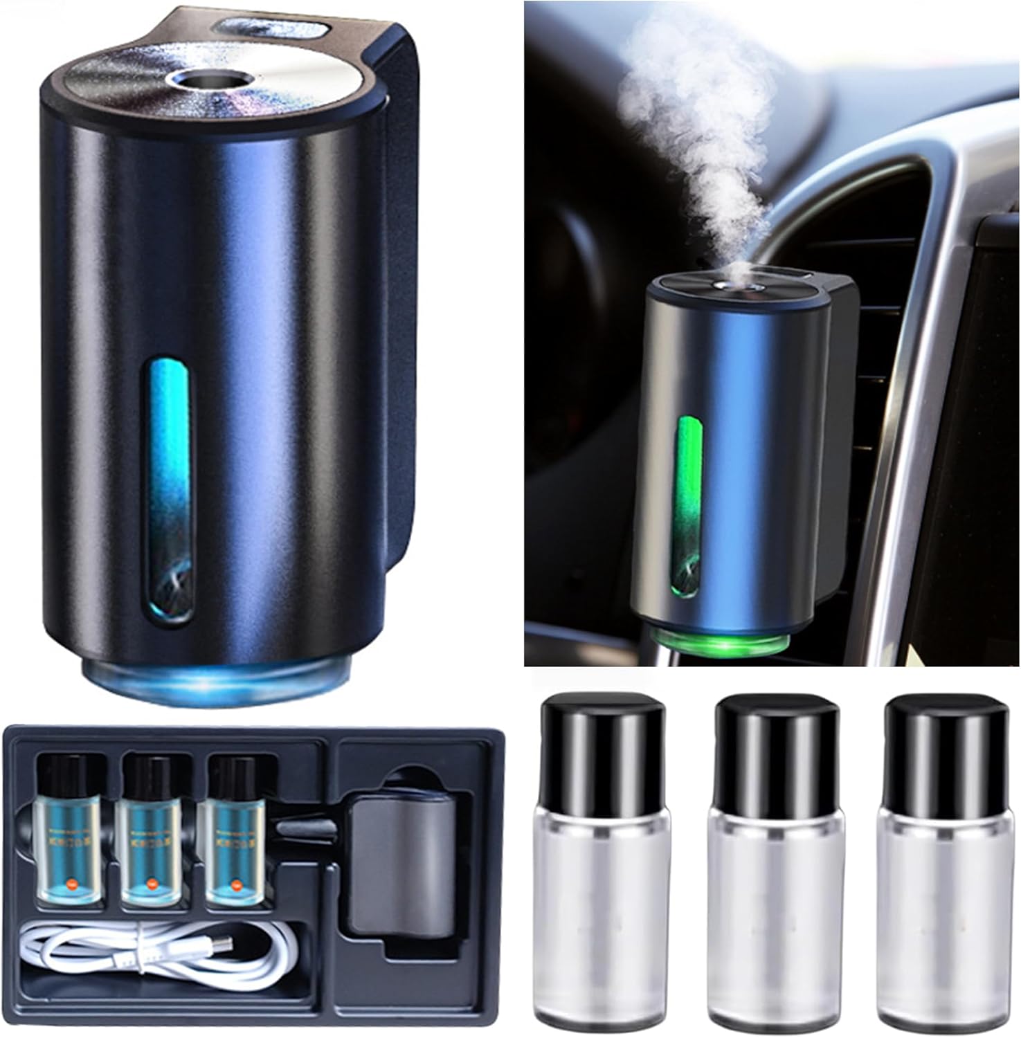 صورة معطر سيارة ذكي TAGYSH موديل LCZ9144674681354 - رمادي برائحة رجالية من تسوقوا