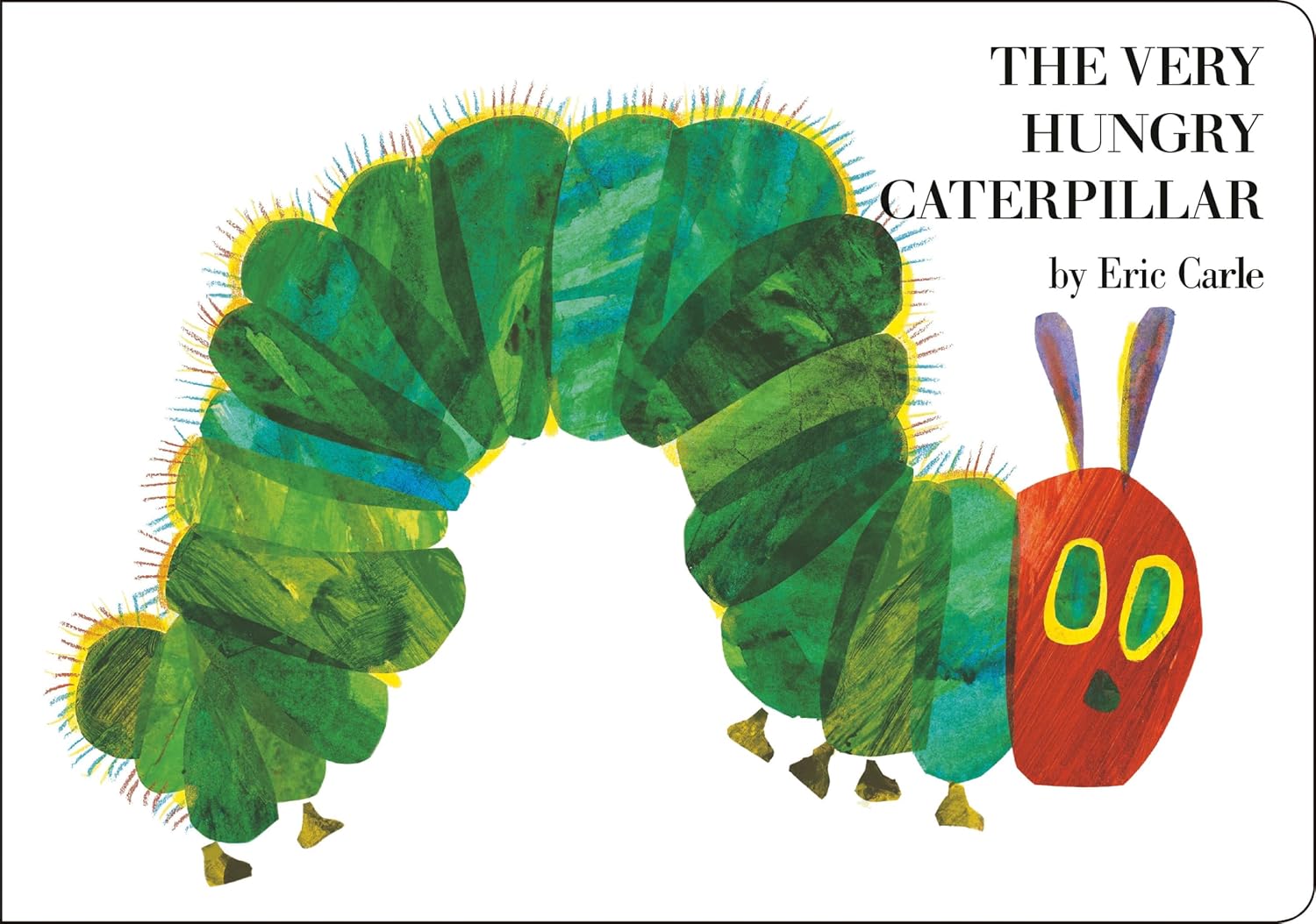 The Very Hungry Caterpillar board book by Eric Carle, durable English edition for children…