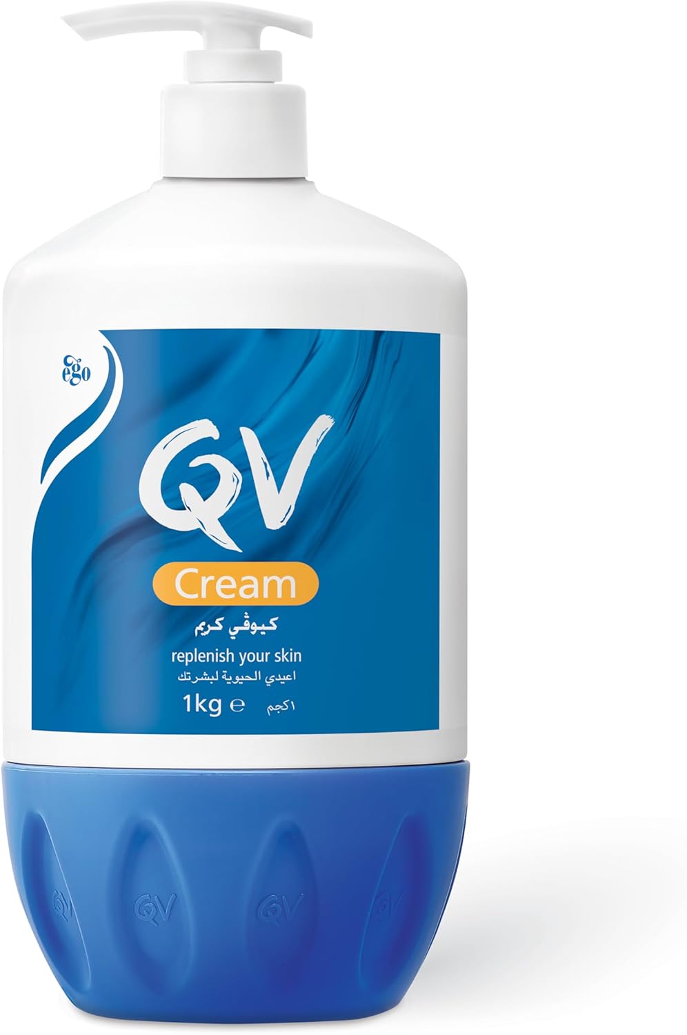 مضخة كريم QV المرطب بالجلِسرين 1000 غرام للبشرة الجافة والحساسة