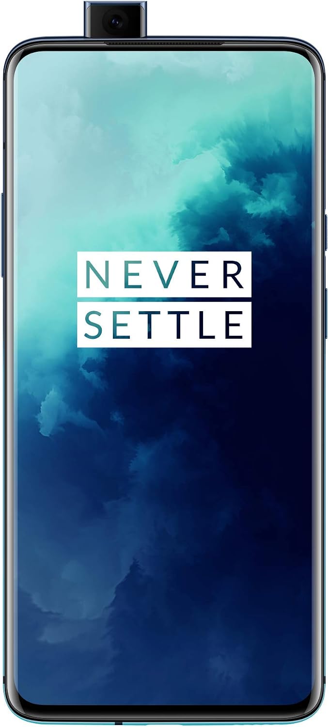 OnePlus 7T Pro smartphone in Haze Blue with AMOLED display