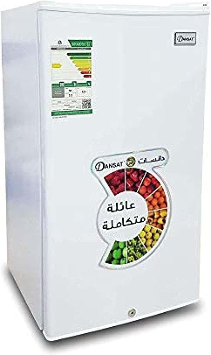 Dansat compact refrigerator model DFS140E in white finish 91L capacity