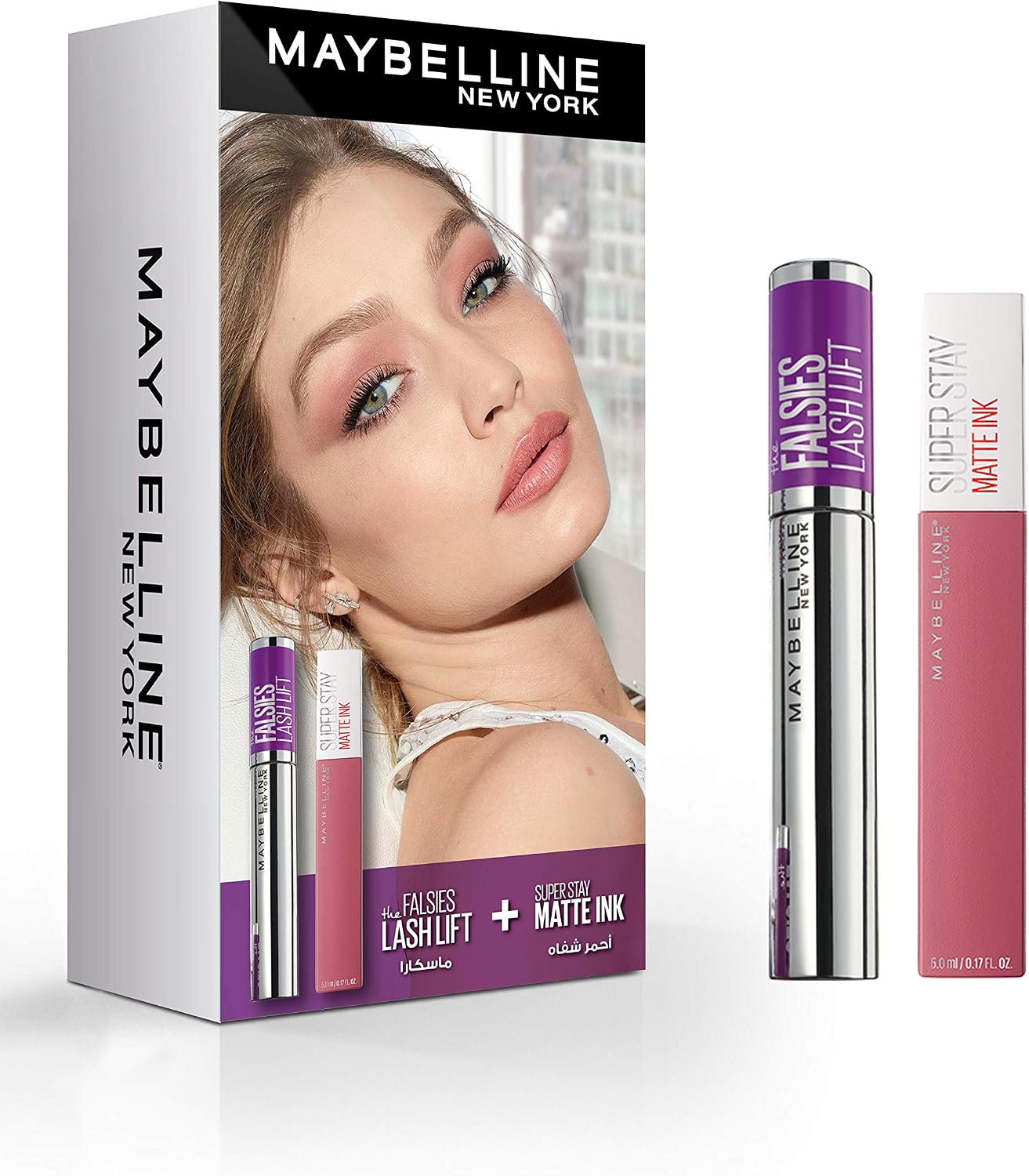 Maybelline The Falsies Lash Lift Mascara in black for voluminous and lifted lashes