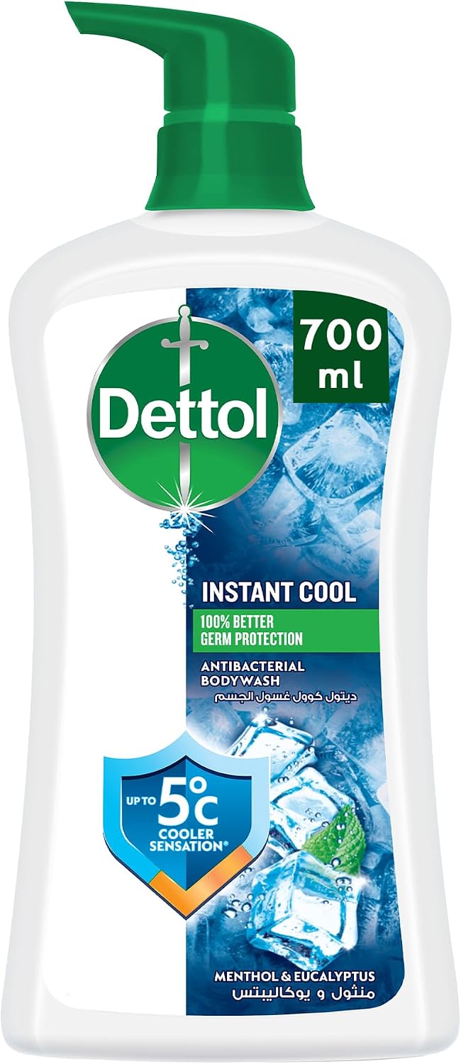 Dettol Refreshing Mint and Eucalyptus Body Wash 700ml bottle