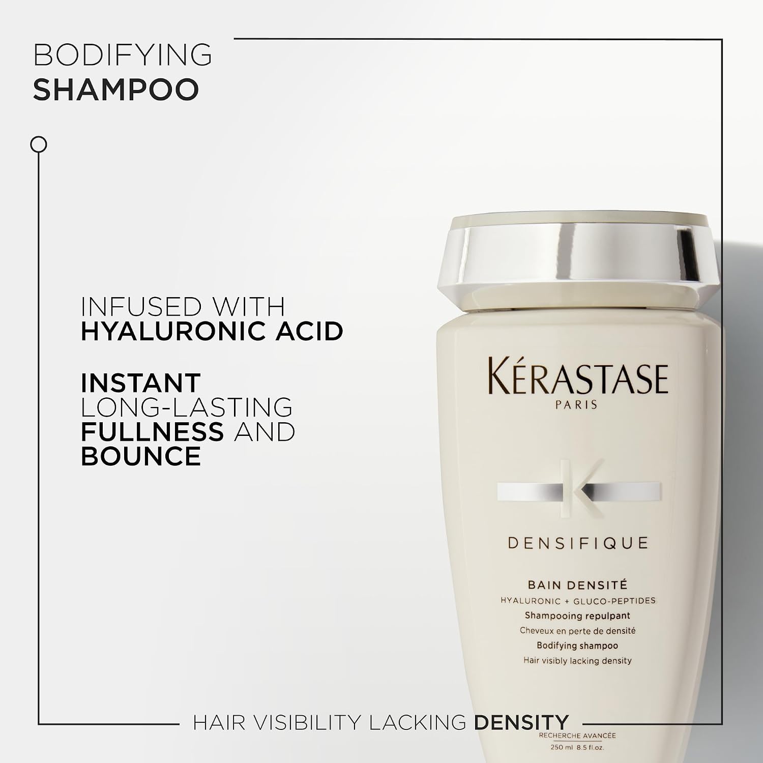 Kérastase Densifique Bain Densité shampoo bottle 250ml for hair density