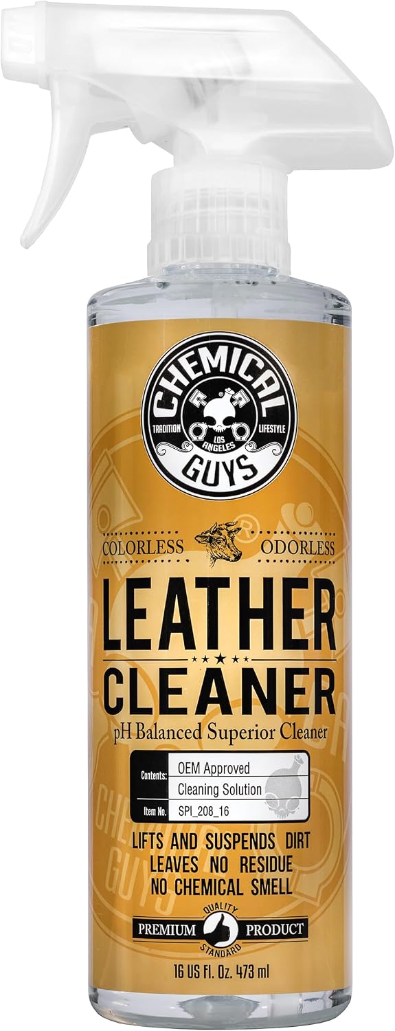 Chemical Guys Leather Cleaner bottle 473ml with citrus scent