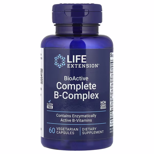 Life Extension Bioactive Complete B Complex, 60 Vegetarian Capsules bottle